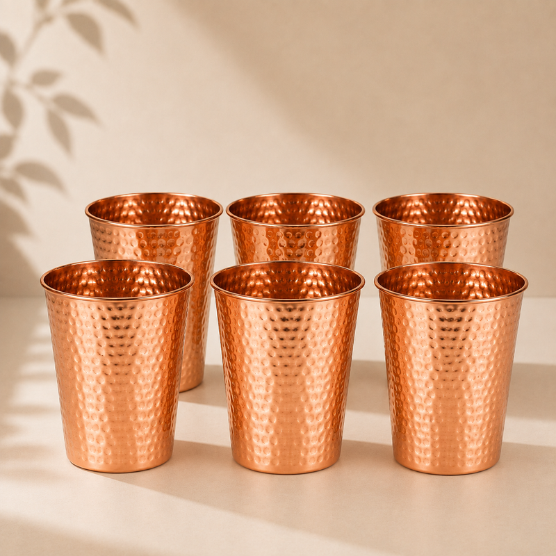 Copper Glass x 6