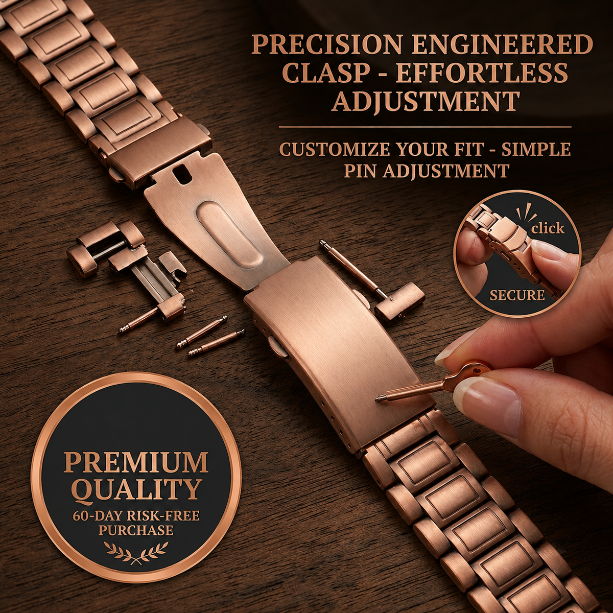 Pure Copper Magnetic Bracelet - Men