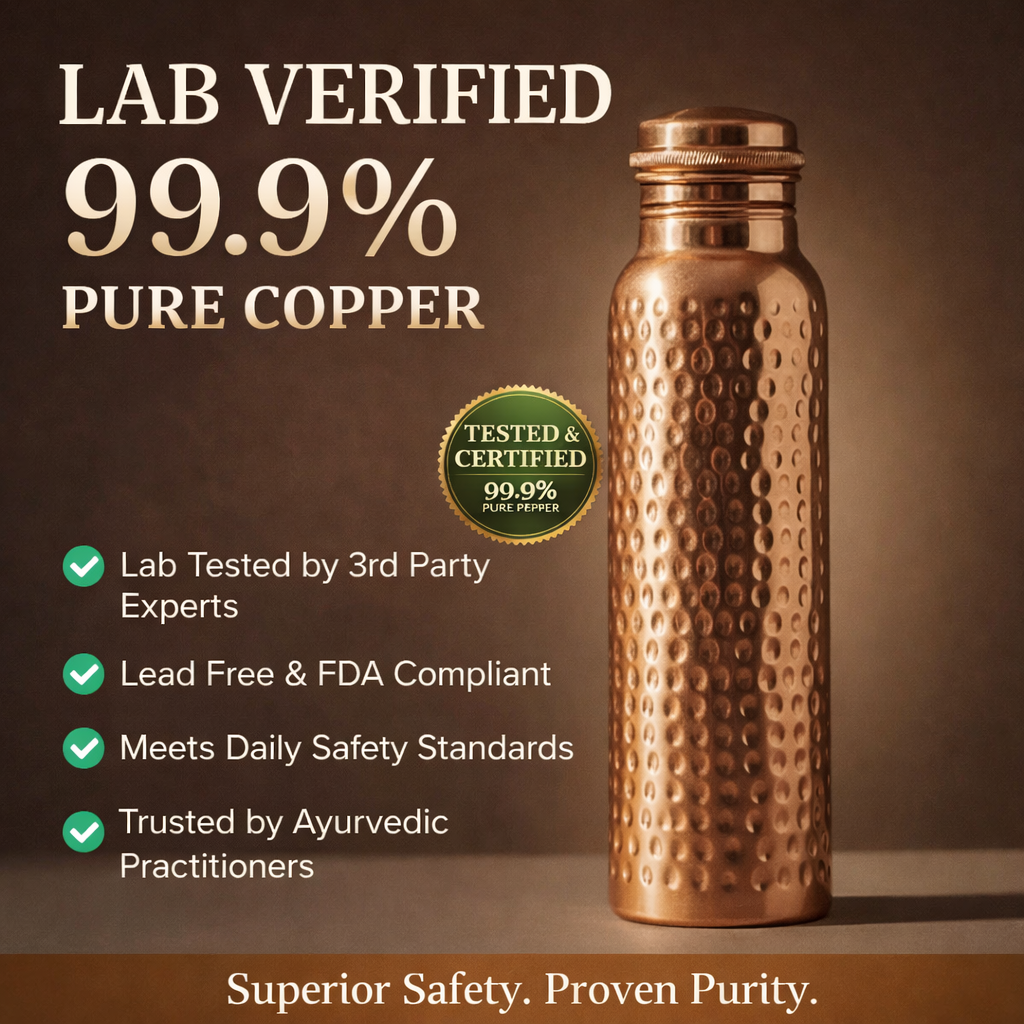 Pure copper water bottle