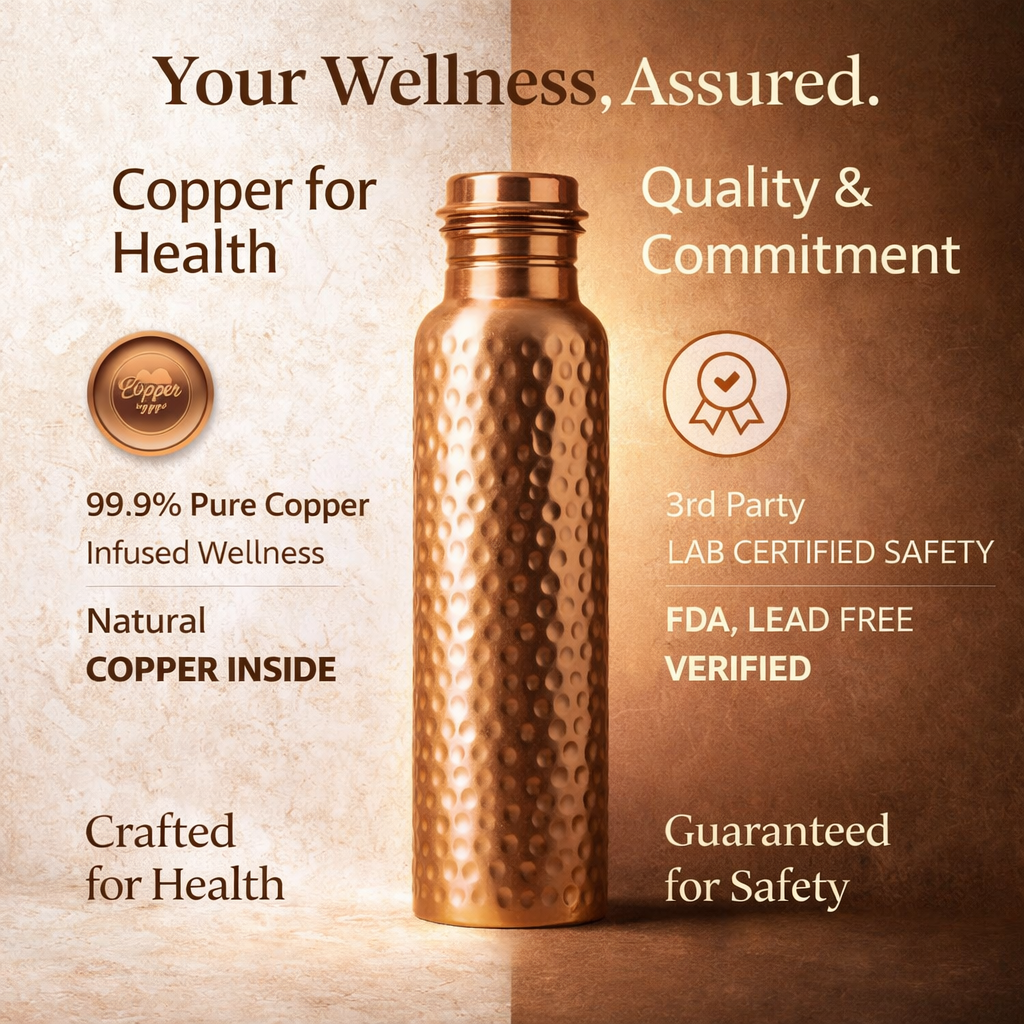 Pure copper water bottle