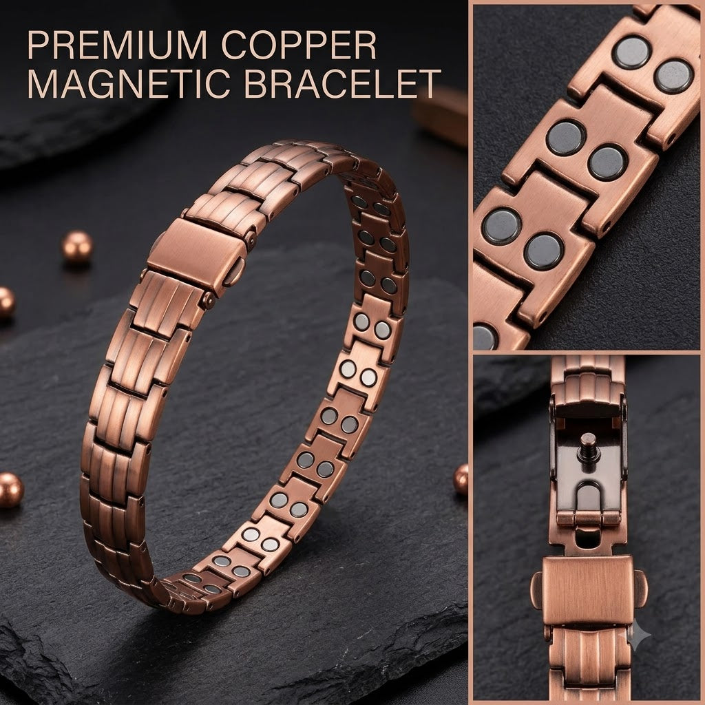 Pure copper magnetic bracelet - Women