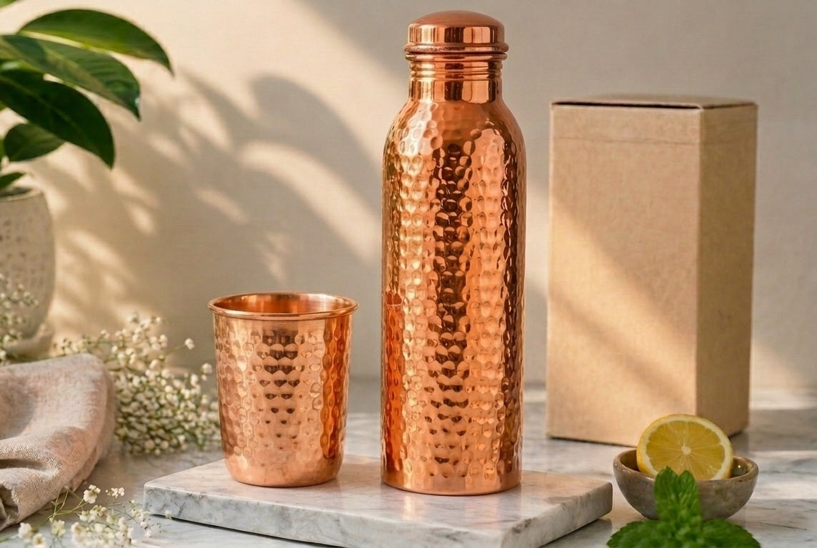 Pure copper water bottle