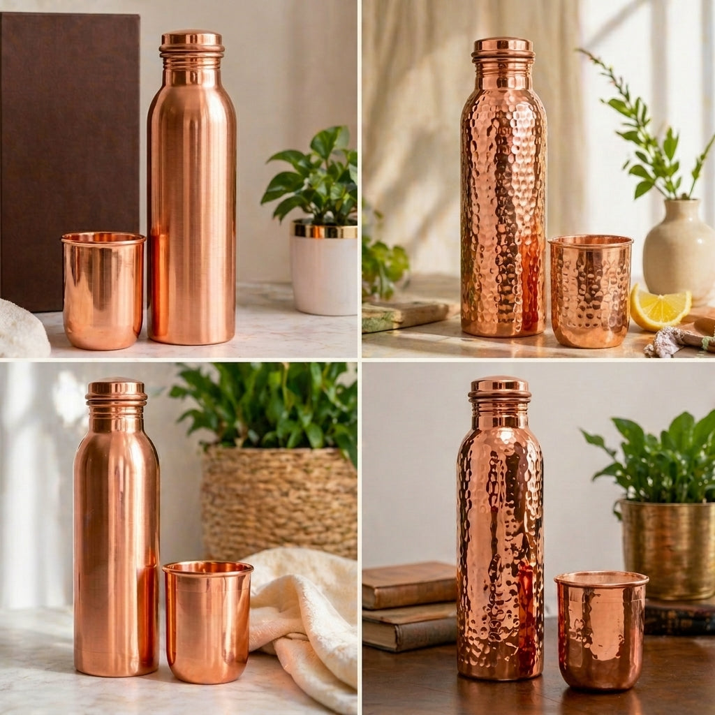 Pure copper water bottle